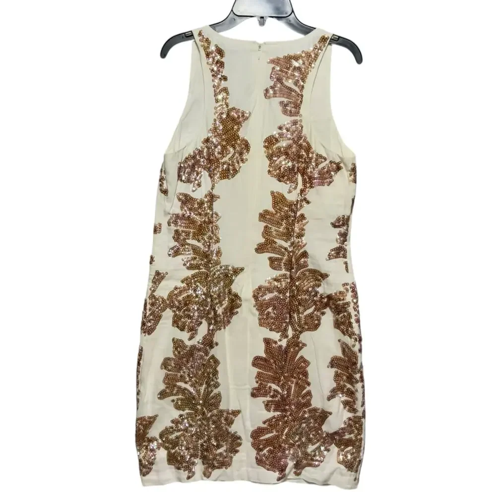 J. Crew Linen Blend Sequin Shift Dress - Picture 4 of 8